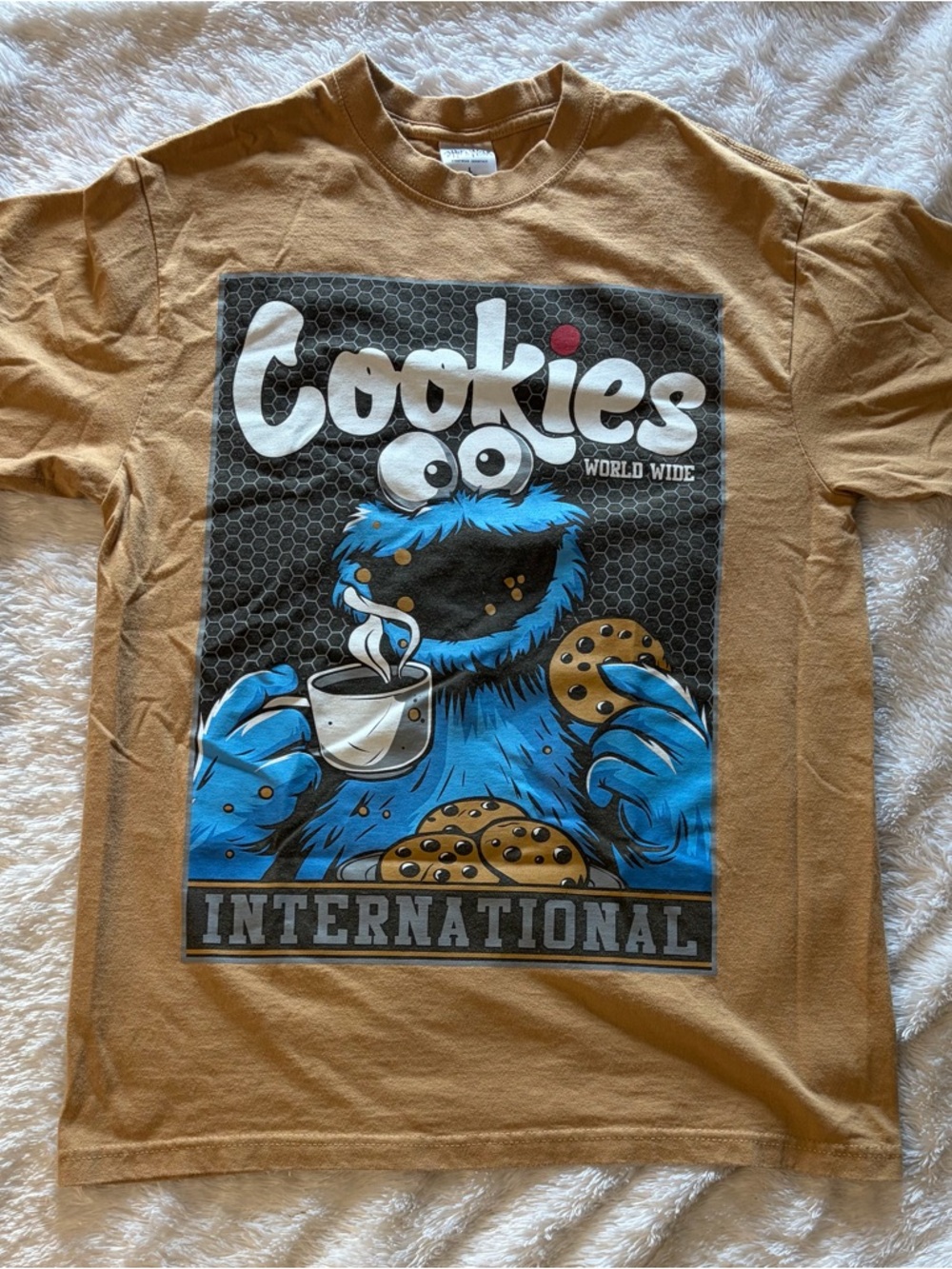 Cookies International Men's Short Sleeve Graphic Tee - Brown